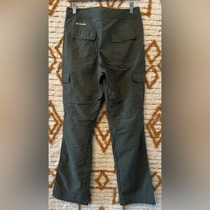 Women's Columbia Olive Lightweight Belted Cargo Hiking Pants